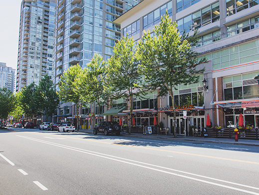 A photo of Glen Drive facing east. 