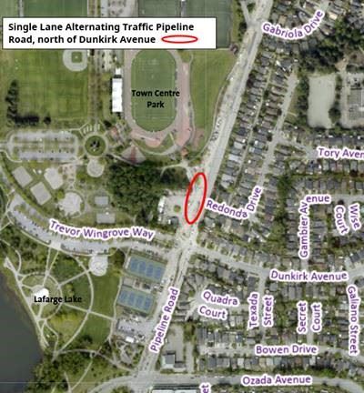 Pipeline Road at Dunkirk Avenue