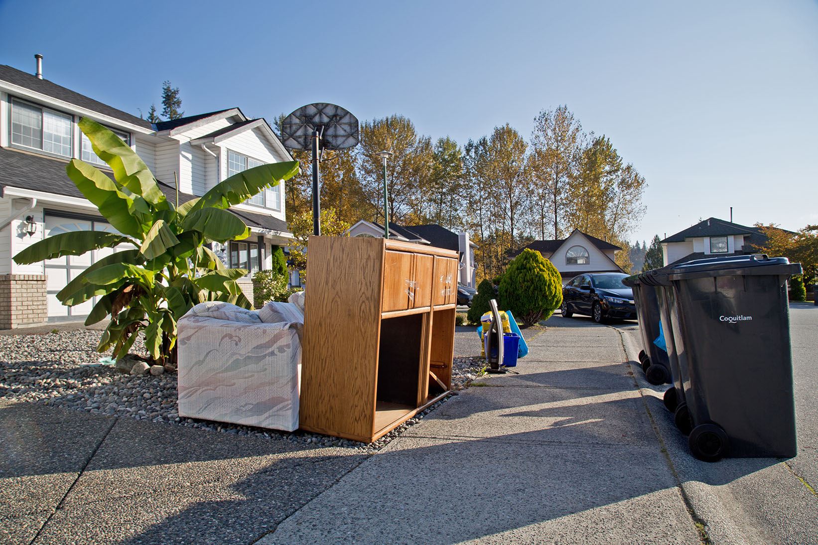 Dresser out on the curb