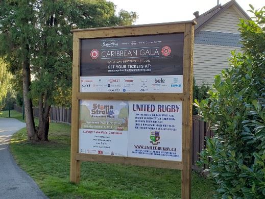 Community Signs at Johnson and Guildford