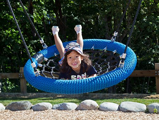 Girl on swing