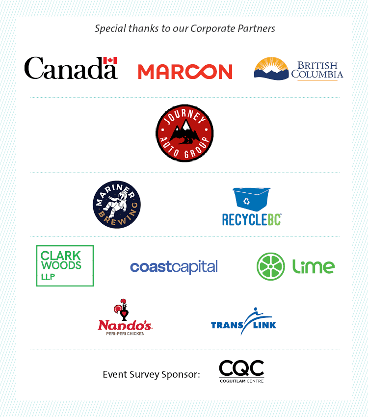 Logos of all the 2023 Canada Day corporate sponsors. 