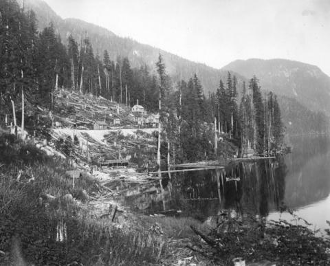 Coquitlam Dam (City of Vancouver Archives, L-17-102)