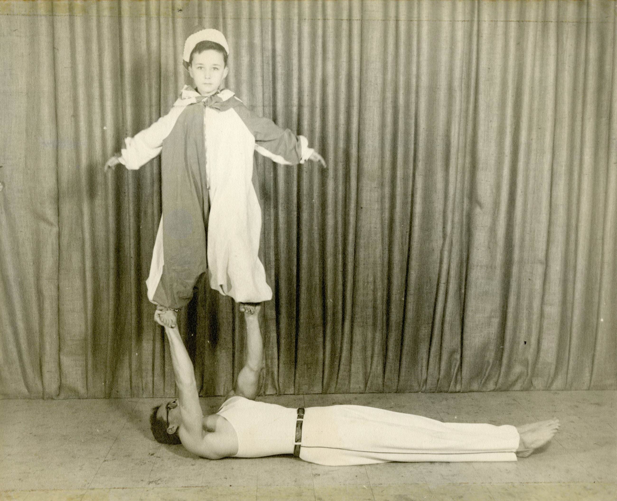 Our Lady of Lourdes High School gymnastics display at Essondale Hospital.