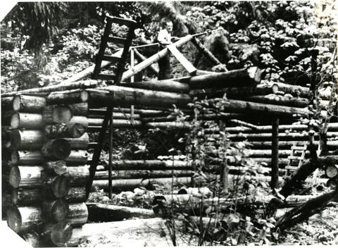 A cabin at Oxbow Ranch, n.d.