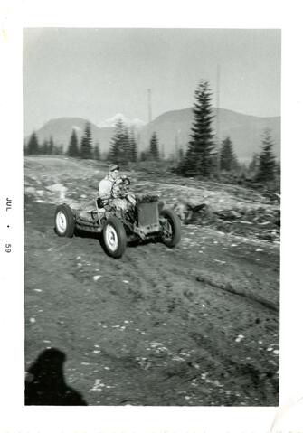 Geoffrey Hortin at Westwood Racetrack, 1959