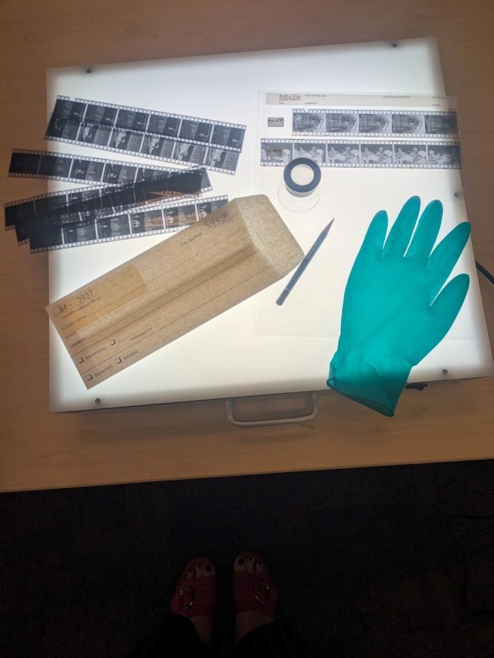Processing negatives from the Tri-City News