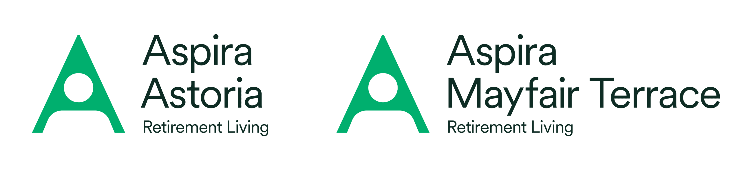 Aspira Astoria and Aspira Mayfair Terrace Logos